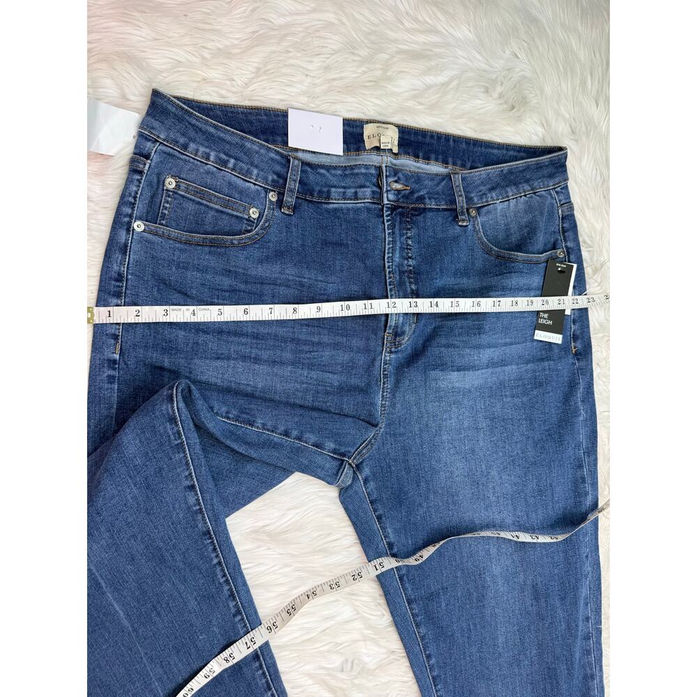 Eloquii The Leigh Super Stretch Slim Leg Jean Blue Size 18 NWT Plus Size Denim - Picture 7 of 11